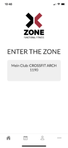 Zone.-Fit App Screen